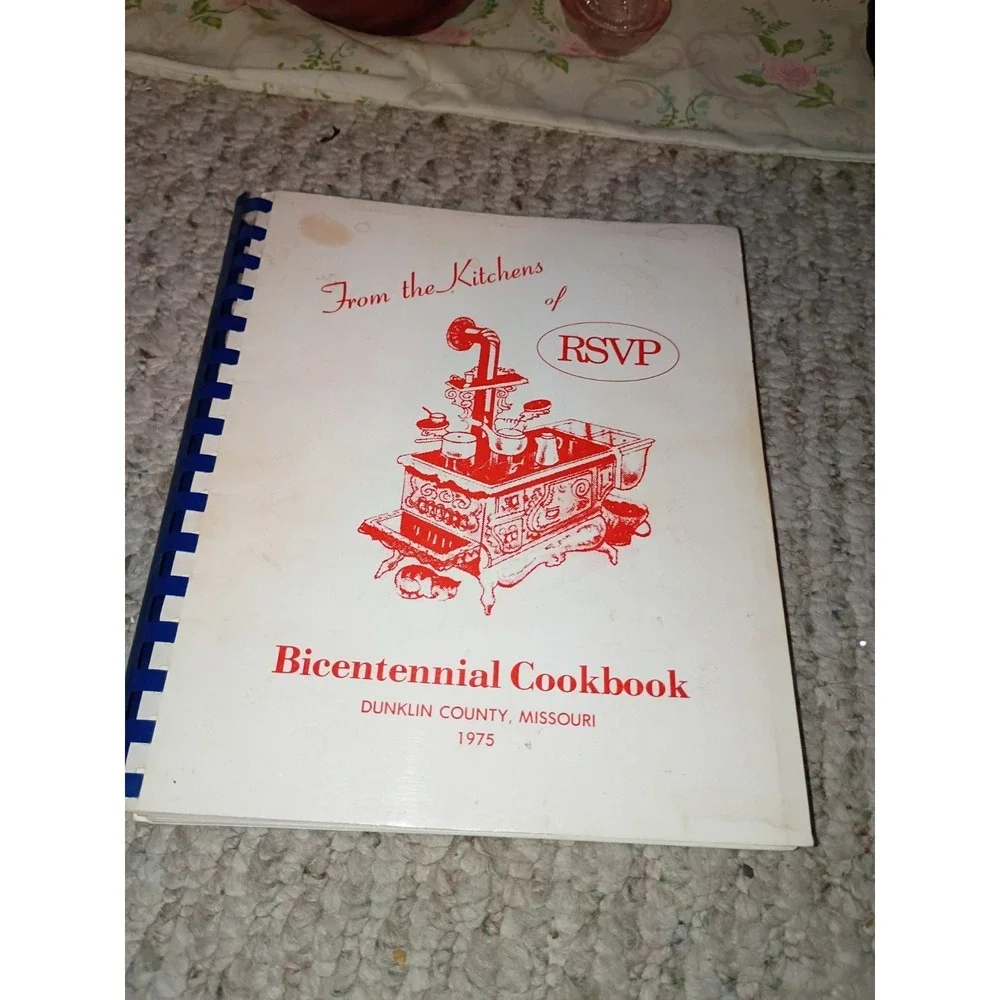 Bicentennial Cookbook Dunklin Co Mission‎ 1975 Paperback Spiral Bound